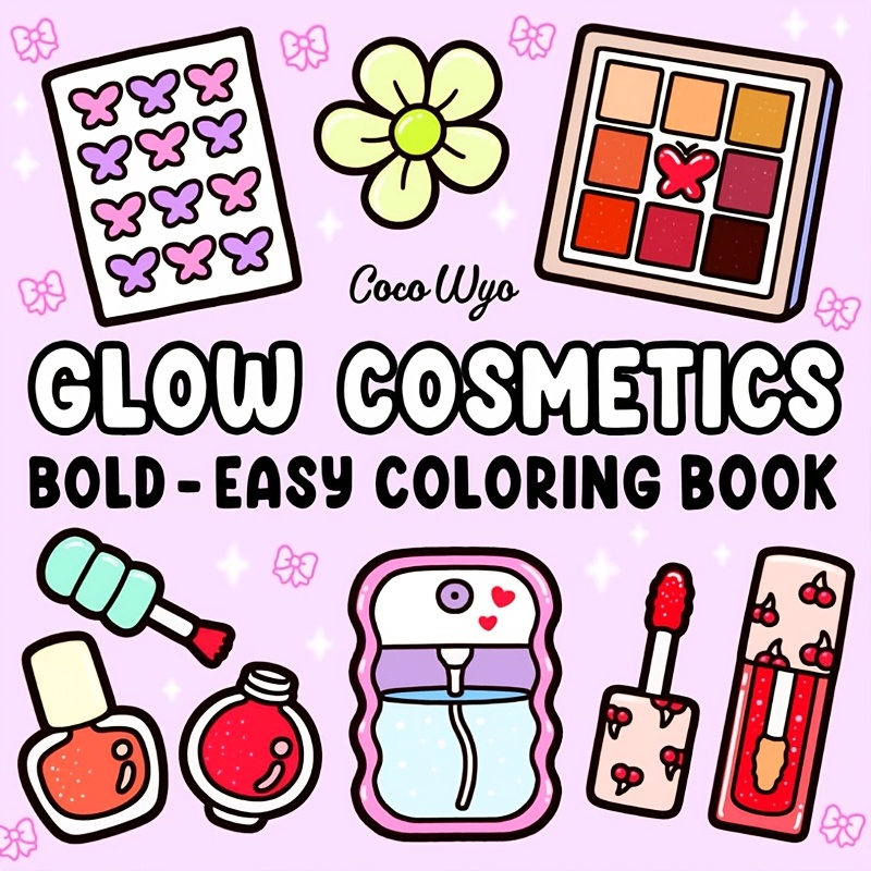 Beauty Makeup Book - Glow Cosmetics Libro da colorare audace