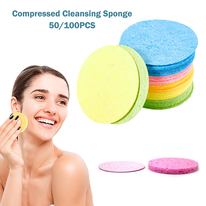 Beauty Makeup Store - 50/100 pz compressa cellulosa naturale spugna