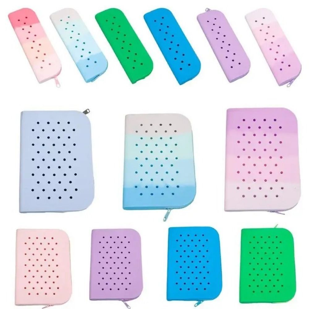 Beauty Preservation Makeup Bag - Astuccio in Silicone Colorato con Fori,