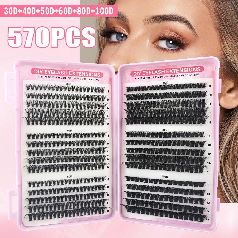 Beauty Makeup Book - Ciglia Individuali 570 pz 30D 40D